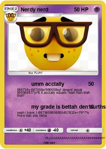 Pokemon Nerdy nerd
