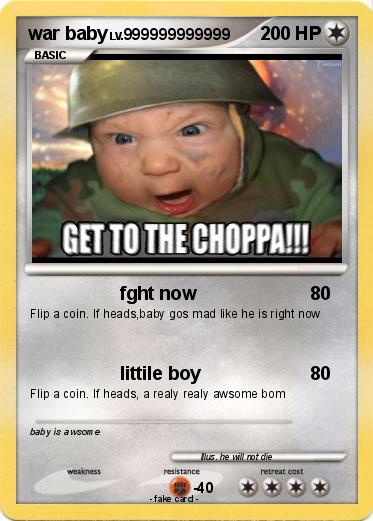 Pokemon war baby
