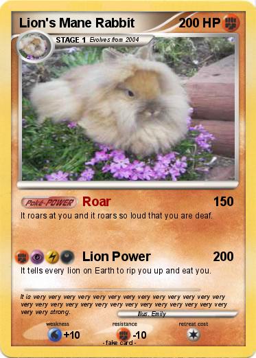 Pokemon Lion's Mane Rabbit