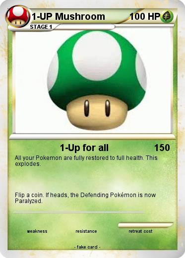 Pokemon 1-UP Mushroom