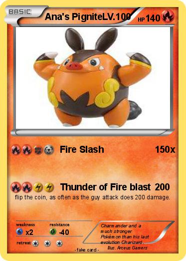 Pokemon Ana's PigniteLV.100