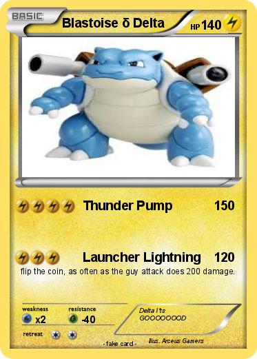 Pokemon Blastoise δ Delta