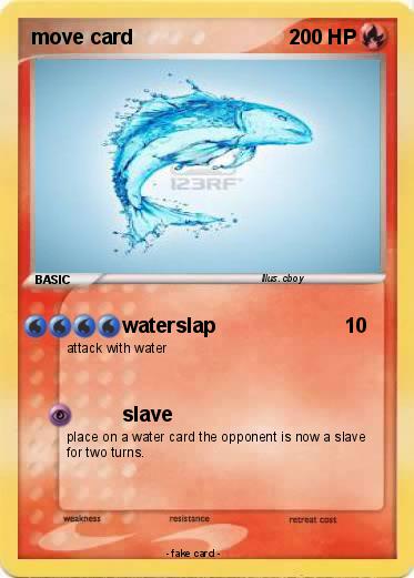 Pokemon move card