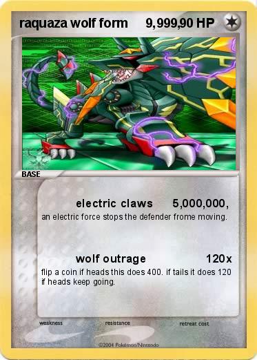 Pokemon raquaza wolf form     9,999,