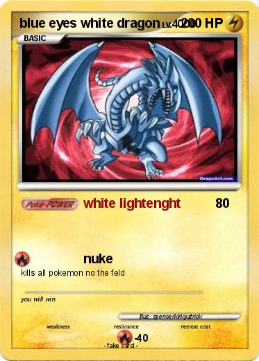 Pokemon blue eyes white dragon