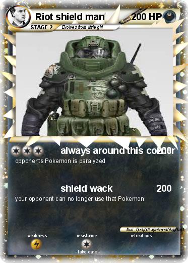Pokemon Riot shield man