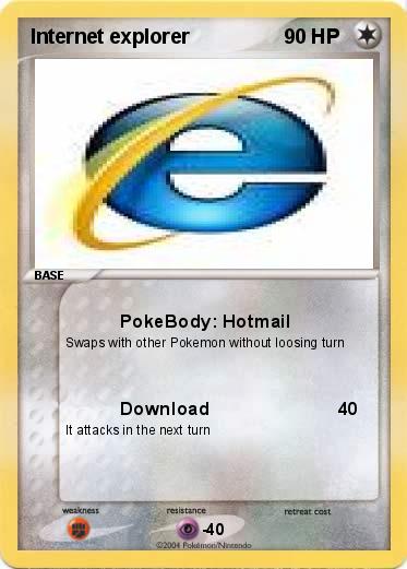 Pokemon Internet explorer