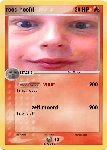 Pokemon rood hoofd