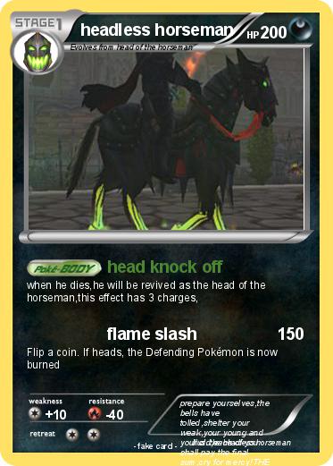 Pokemon headless horseman