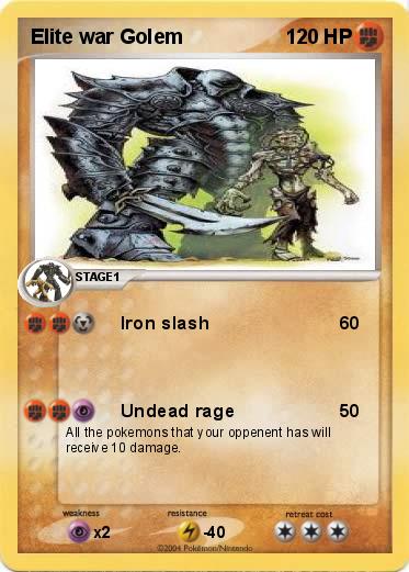 Pokemon Elite war Golem