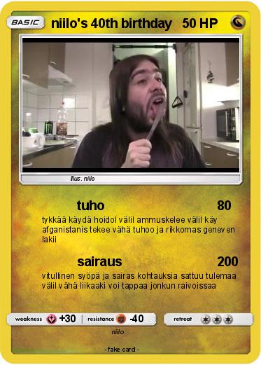 Pokemon niilo's 40th birthday