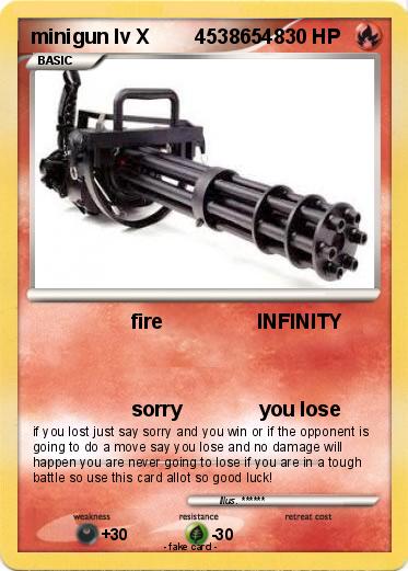 Pokemon minigun lv X        45386548