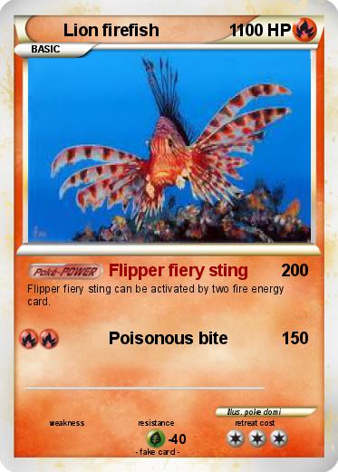 Pokemon Lion firefish               1