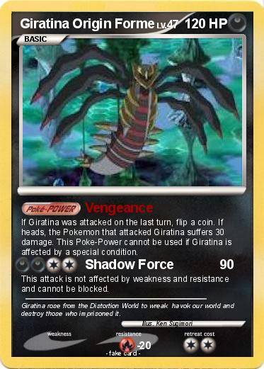 Pokemon Giratina Origin Forme