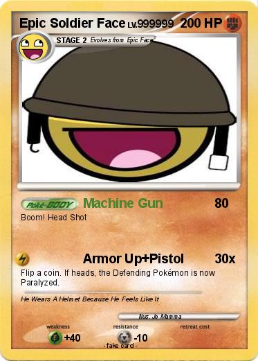 Pokemon Epic Soldier Face