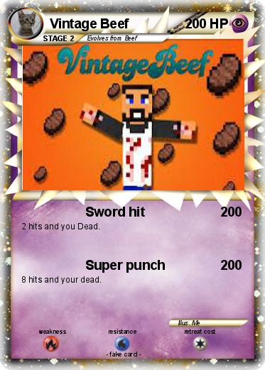 Pokemon Vintage Beef