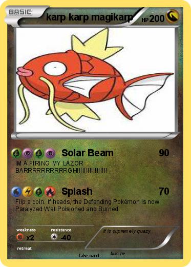 Pokemon karp karp magikarp