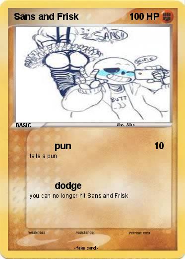 Pokemon Sans and Frisk