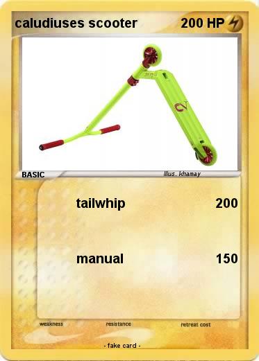 Pokemon caludiuses scooter