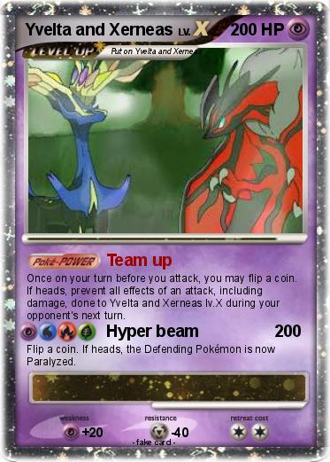 Pokemon Yvelta and Xerneas