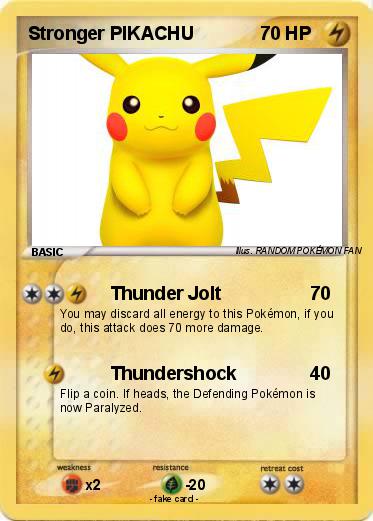 Pokemon Stronger PIKACHU Pokemon Stronger PIKACHU