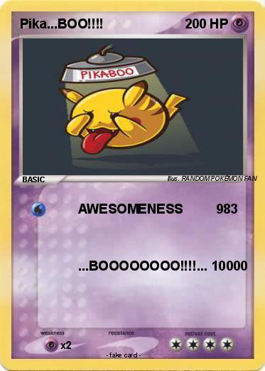 Pokemon Pika...BOO!!!!