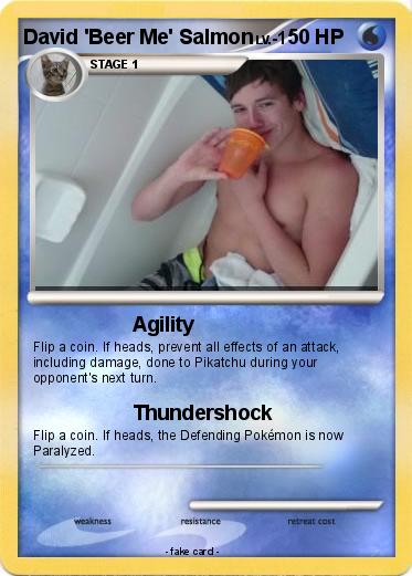 Pokemon David 'Beer Me' Salmon