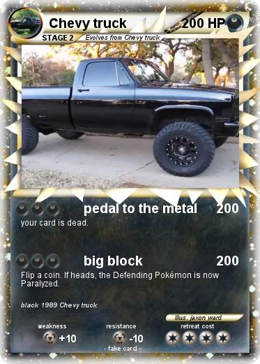 Pokemon Chevy truck
