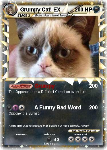 Pokemon Grumpy Cat! EX