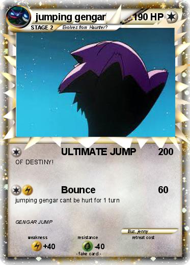 Pokemon jumping gengar