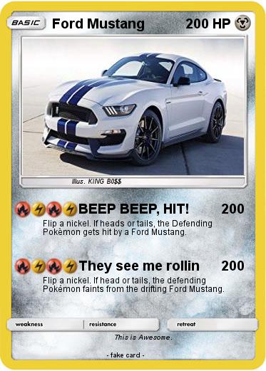 Pokemon Ford Mustang