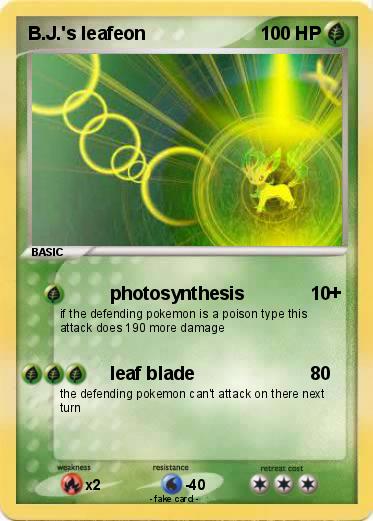 Pokemon B.J.'s leafeon