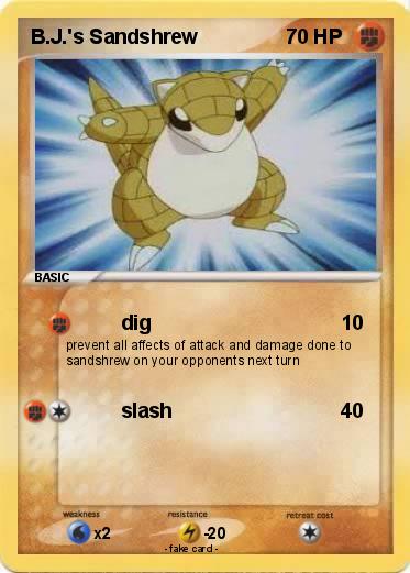 Pokemon B.J.'s Sandshrew