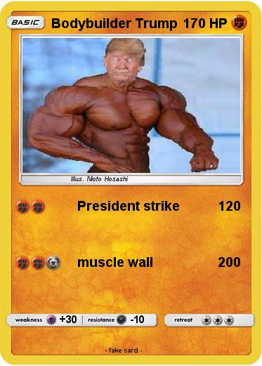 Pokemon Bodybuilder Trump