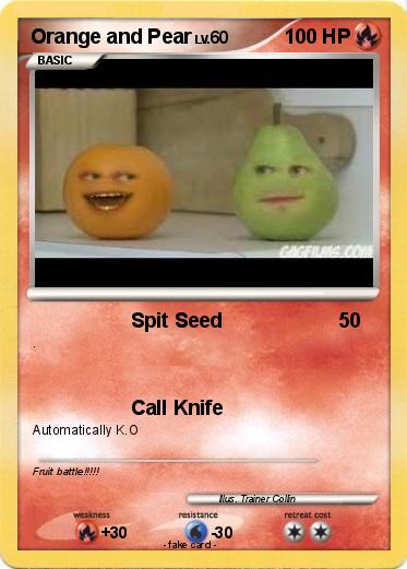 Pokemon Orange and Pear