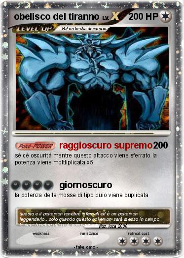 Pokemon obelisco del tiranno