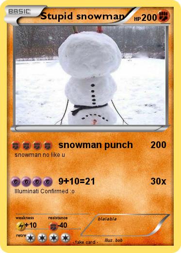 Pokemon Stupid snowman