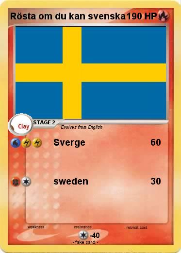 Pokemon Rösta om du kan svenska