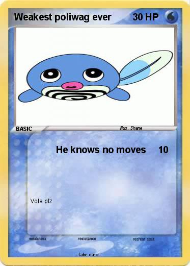 Pokemon Weakest poliwag ever