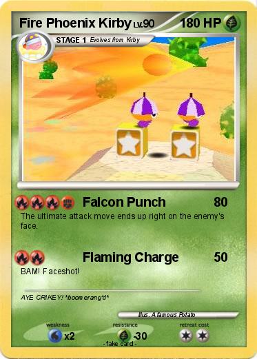 Pokemon Fire Phoenix Kirby