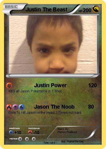 Pokemon Justin The Beast