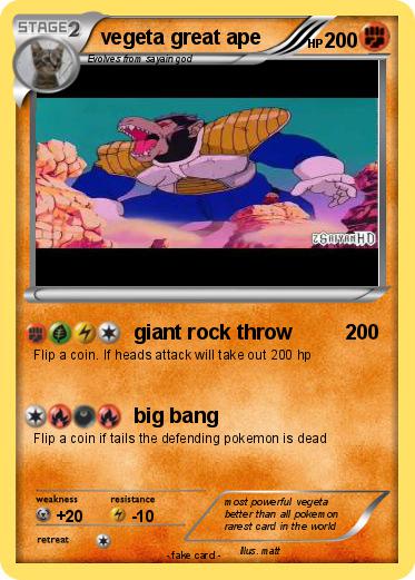 Pokemon vegeta great ape