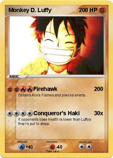 Pokemon Monkey D. Luffy