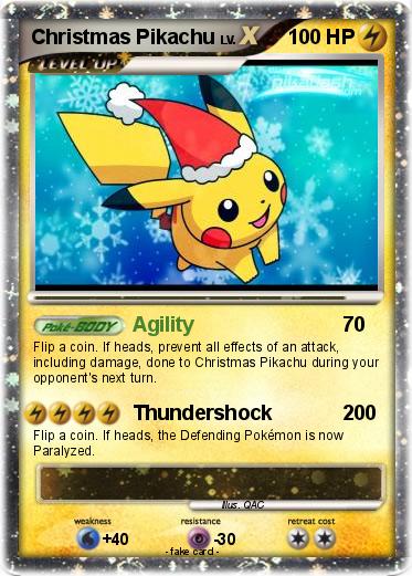 Pokemon Christmas Pikachu
