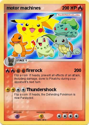 Pokemon motor machines