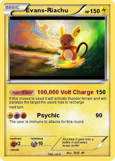 Pokemon Evans-Riachu
