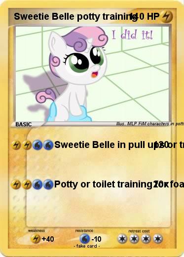 Pokemon Sweetie Belle potty training