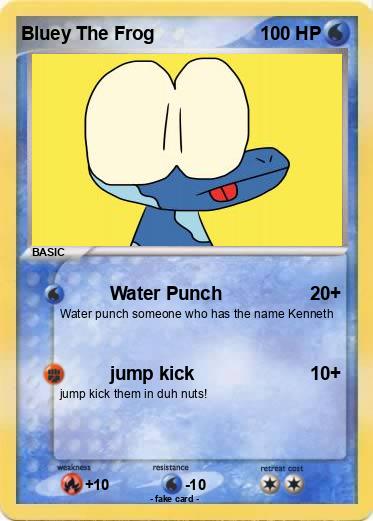 Pokemon Bluey The Frog