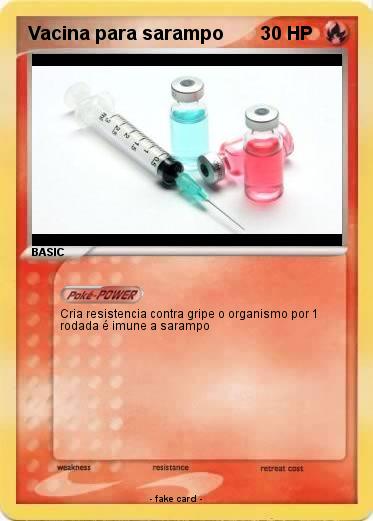 Pokemon Vacina para sarampo