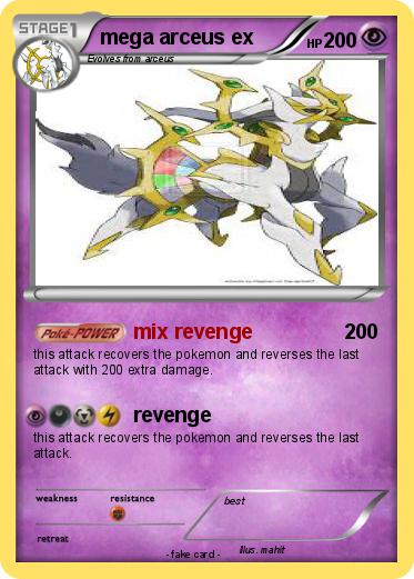 Pokemon mega arceus ex